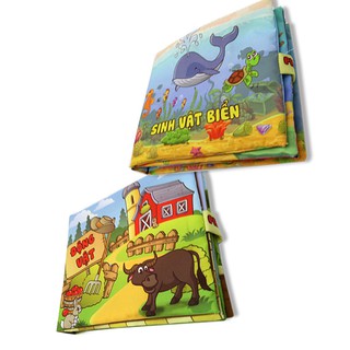 Sách vải cho bé chơi mà học Pipo