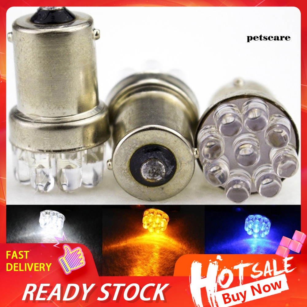 Set 2 đèn xi nhan G18 1156 9 bóng led gắn đuôi xe hơi chuyên dụng