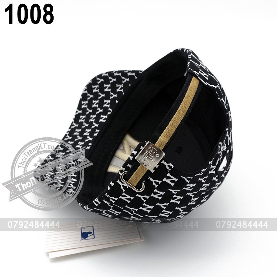 Combo 2 Nón bucket MLB Monogram NY đen