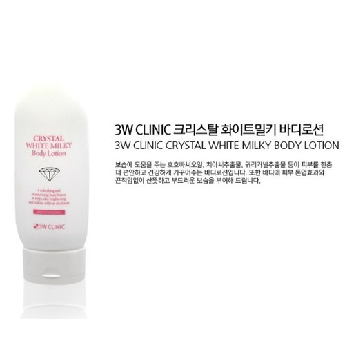 Kem Kích Trắng Toàn Thân Crystal White Milky Body Lotion 150g