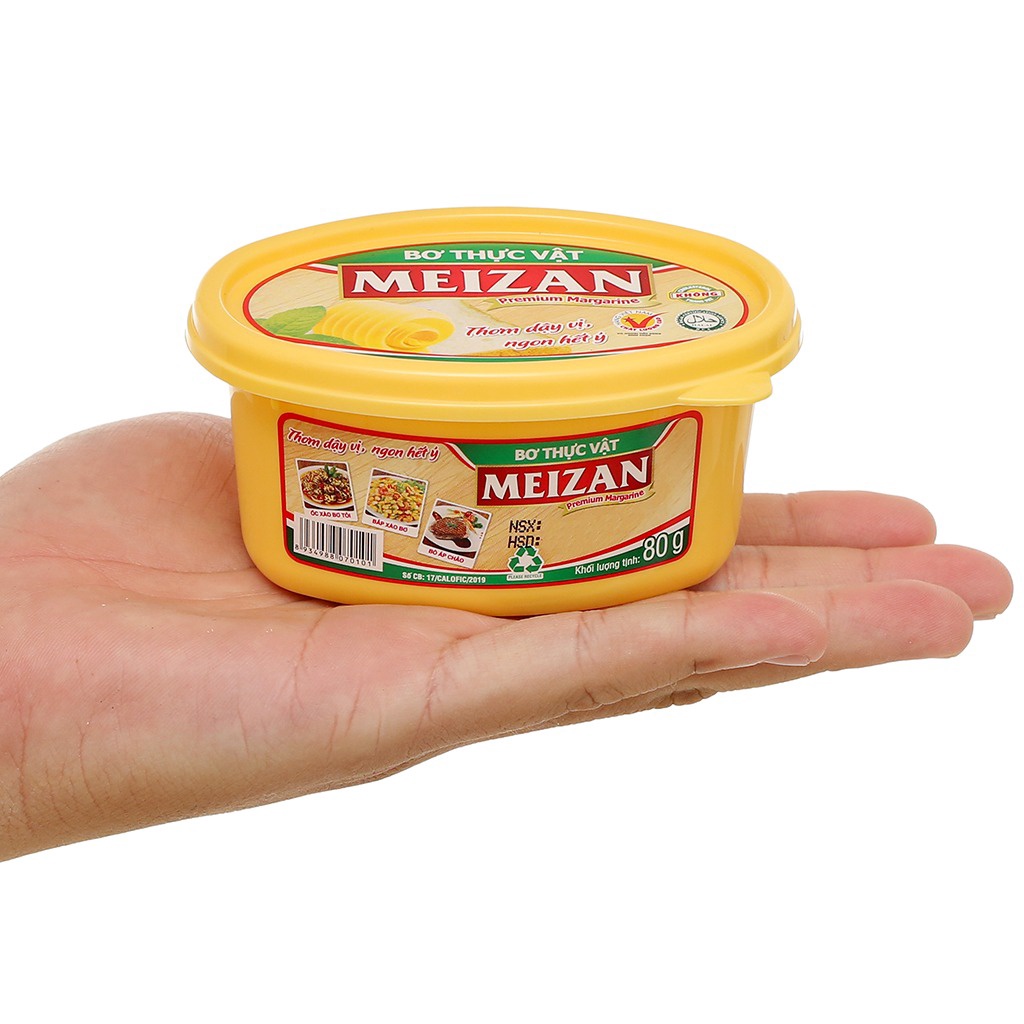 Bơ Thực Vật Meizan Hũ 80g - Dùng Cho Các Món Xào, Sốt, Làm Bánh