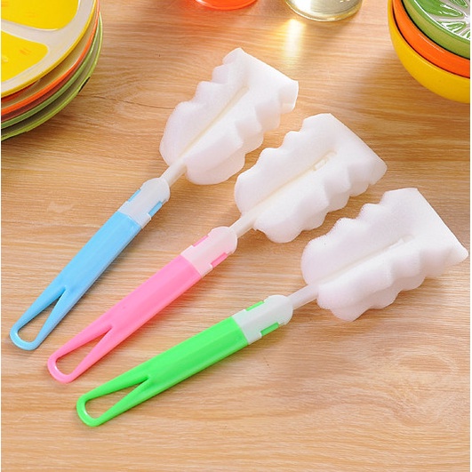 Cọ rửa cốc chén, cọ rửa bình nước, đa năng tiện dụng có thể tháo rời tay cầm