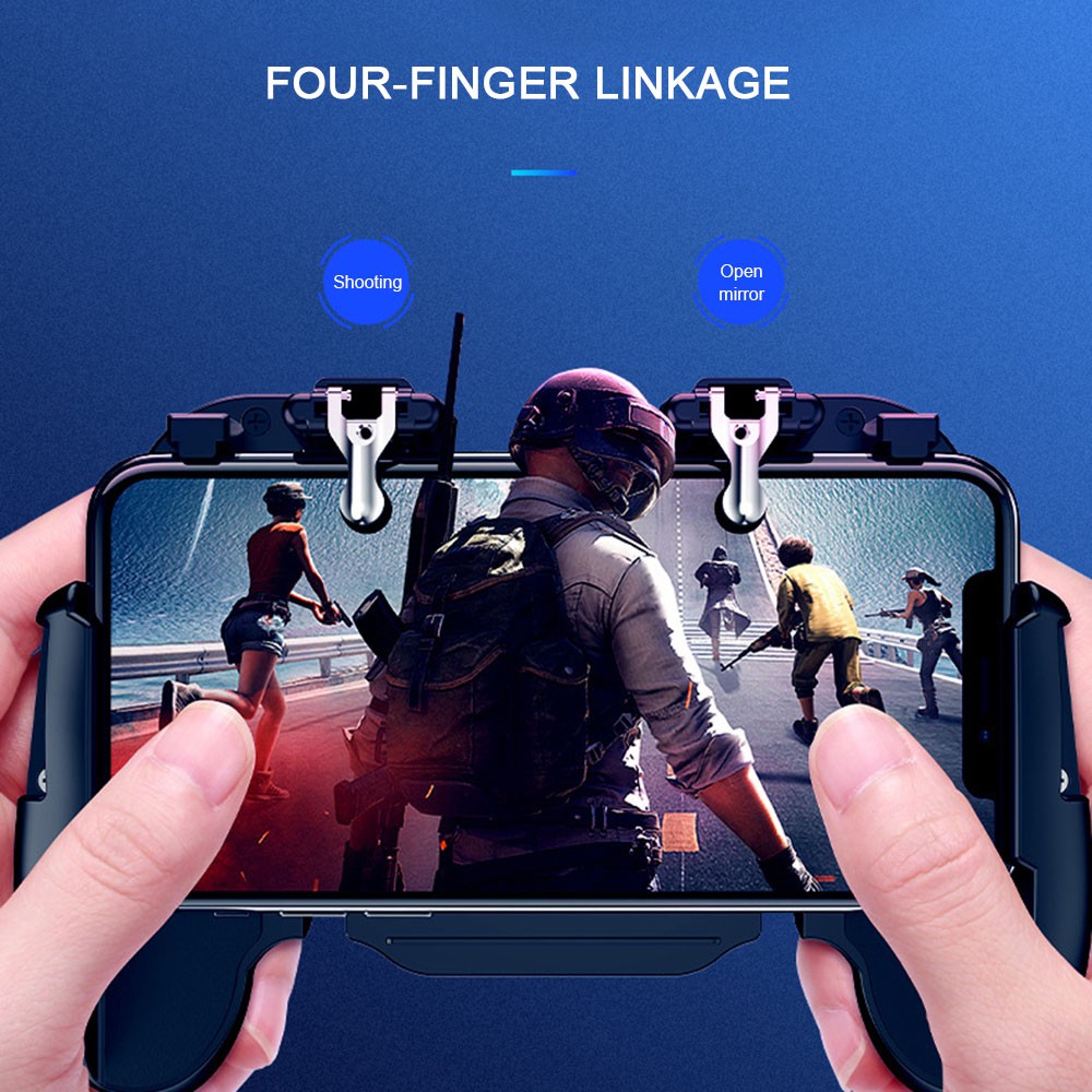 H5 PUBG Tay cầm hỗ trợ chơi game trên điện thoại Android iOS có quạt tản nhiệt tiện dụng gaming gloves