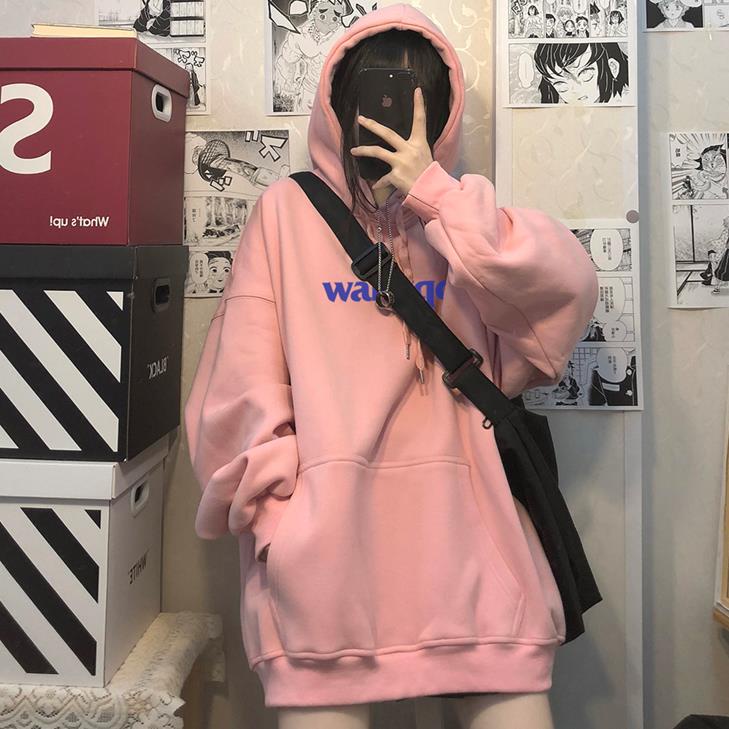 NRVP Áo Hoodie Dáng Rộng Thời Trang Hàn Quốc 2022 Dành Cho Nữ