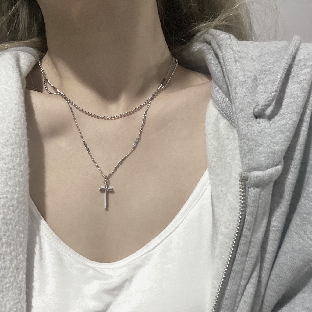 Vòng cổ xép tầng chữ thập DCX60 Mayconner