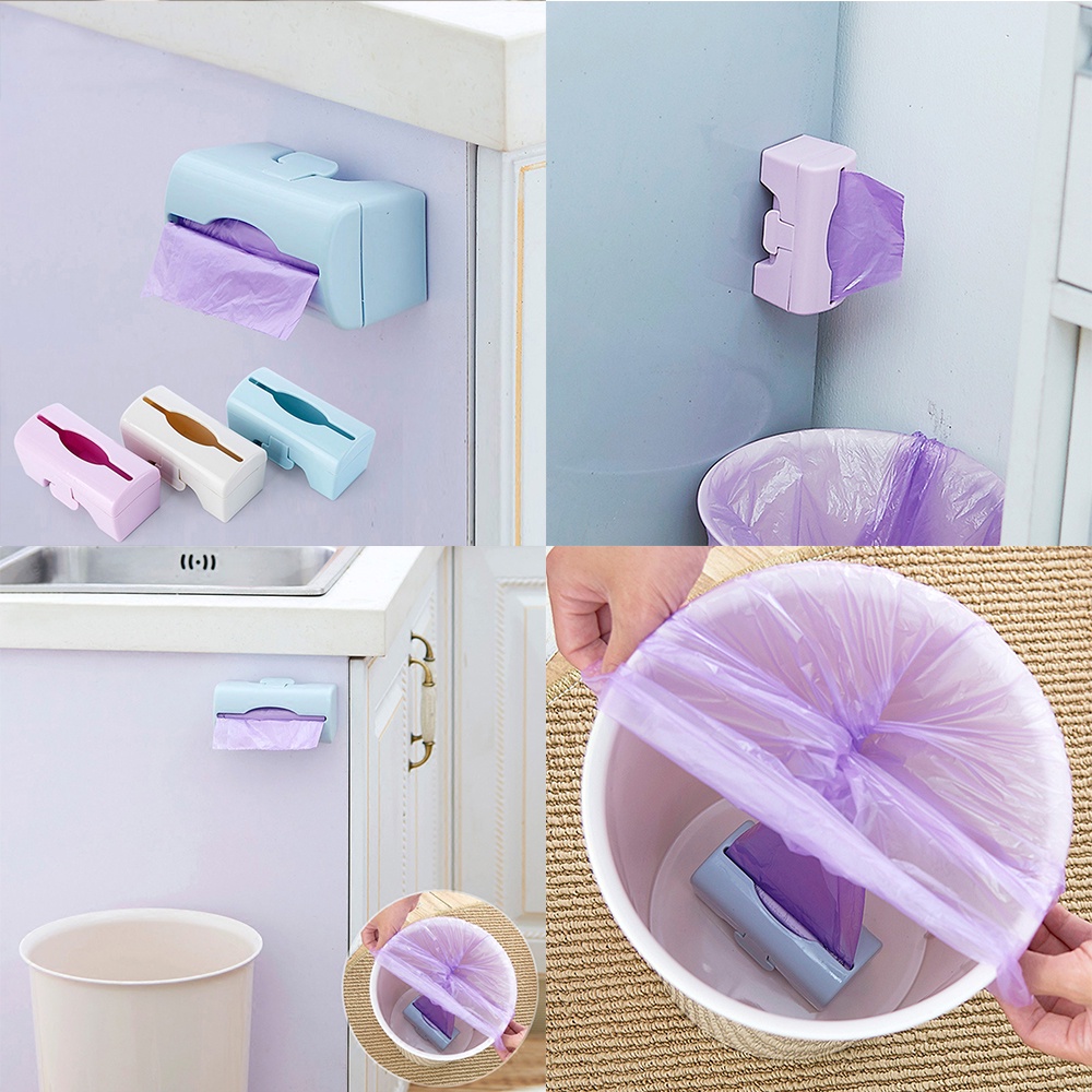 Hộp Nhựa Đựng Túi Rác Gắn Tường Tiện Dụng Cho Nhà Bếp