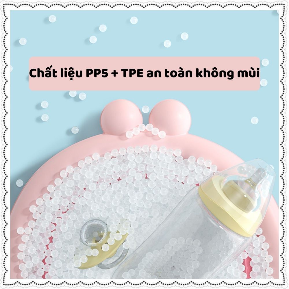 Chậu rửa mặt gấp gọn silicon cho bé hình ong cao cấp xếp gọn mang đi du lịch tiện dụng đồ sơ sinh