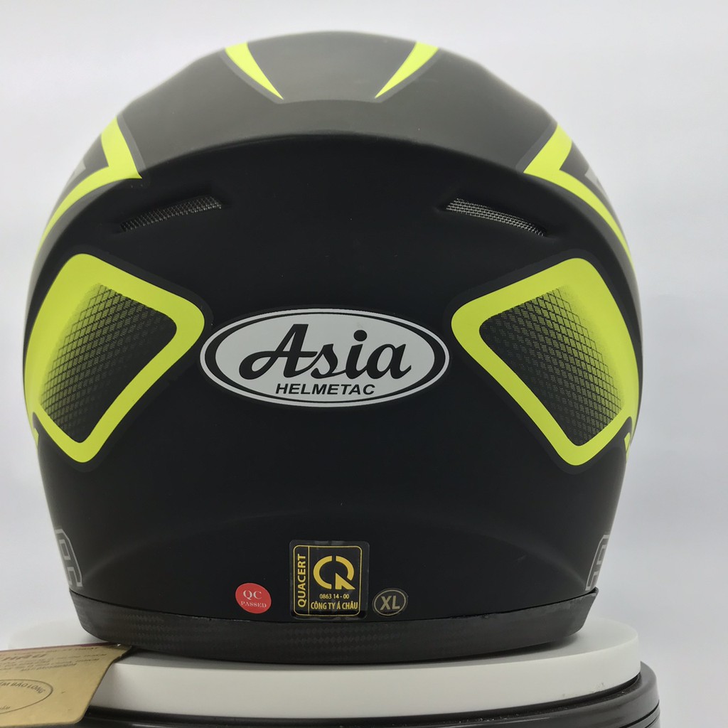 Mũ bảo hiểm fullface kính chống lóa - Asia MT136 tem - Vòng đầu 57-59cm - Bảo hành 12 tháng