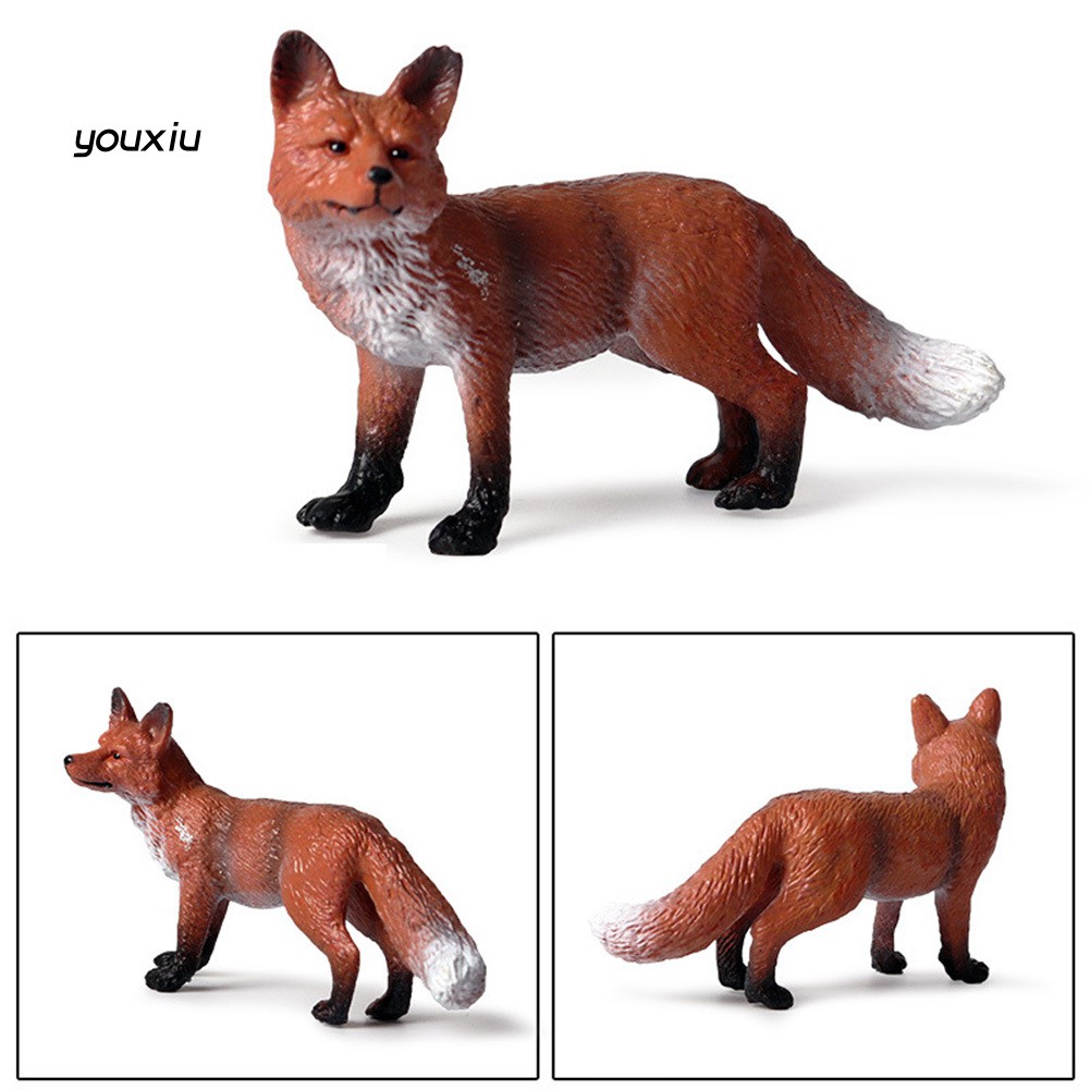 Mô hình con cáo bằng nhựa pvc trang trí bàn làm việc