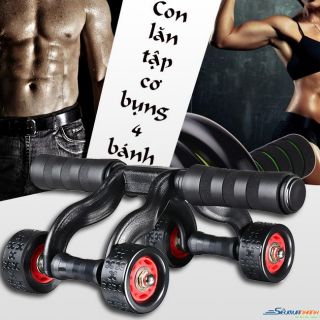 Con lăn tập cơ bụng 4 bánh.