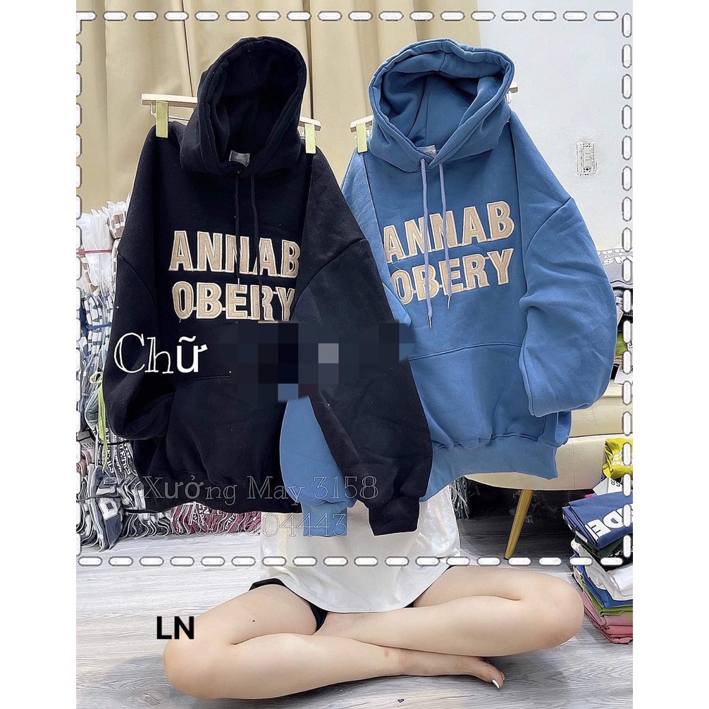 Áo hodie annab tay bồng -6L0N