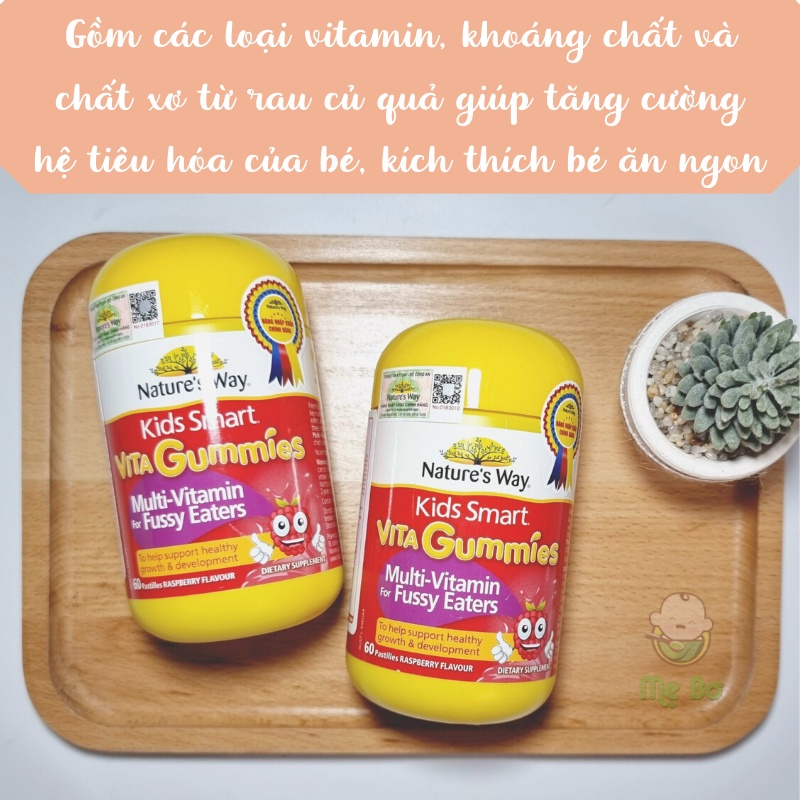 [CHÍNH HÃNG] KẸO DẺO VITA GUMMIES MULTI-VITAMIN 60 VIÊN (date t9
