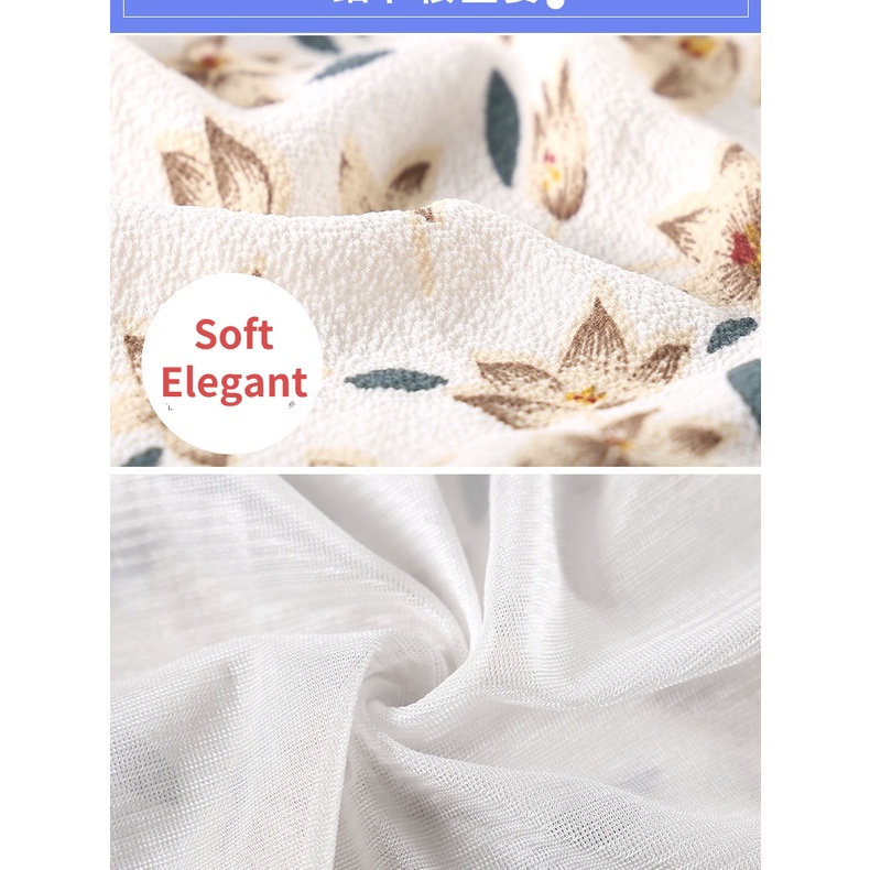 AMOI Quần Váy Chiffon Lửng Ống Rộng Size Lớn In Họa Tiết Thời Trang