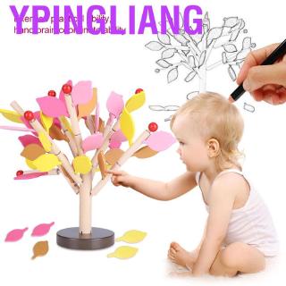 Ypingliang 3D Wood Building Blocks Tree Set for Kids Preschool Boys and Girls DIY Learning Educational Wooden Assembled