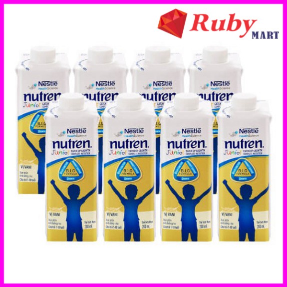 Thùng 24 hộp Sữa Nutren Junior pha sẵn hộp 200ml