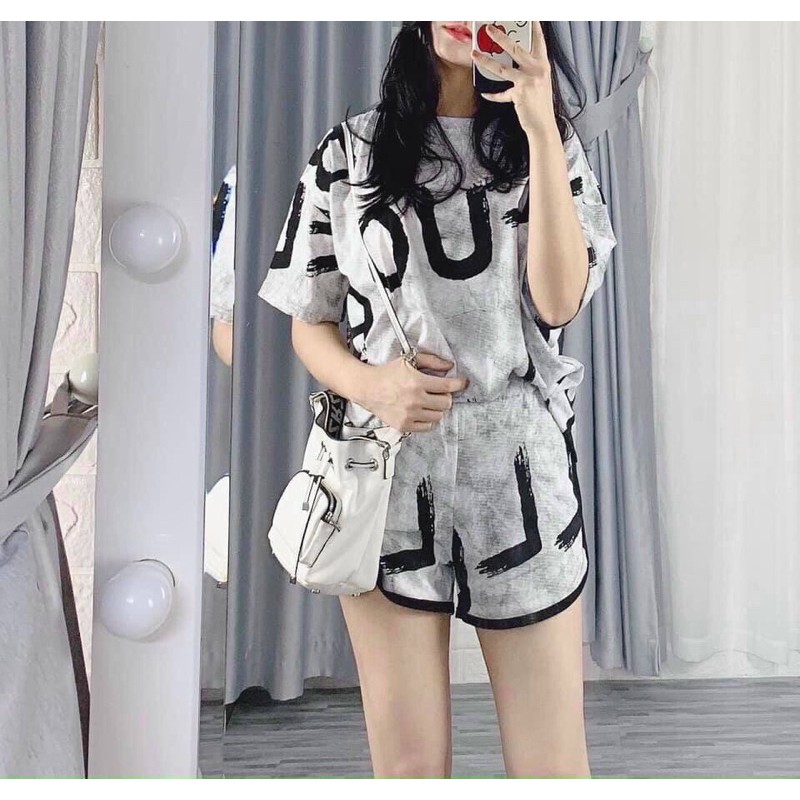 Set bộ áo 3D+ sooc’ mát đẹp [HOT NHẤT] chất cotton lạnh