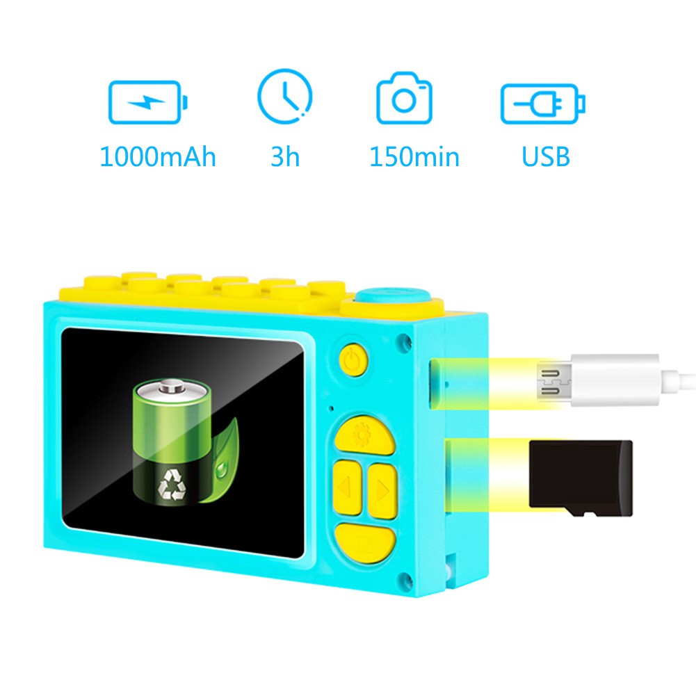 Máy Ảnh Kỹ Thuật Số Mini Chống Nước 8.0mp 2.0 Lcd Cho Bé