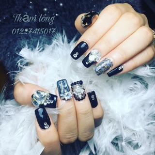 Combo thảm lông chụp nail