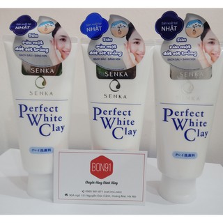 Sữa rửa mặt Senka Perfect White Clay