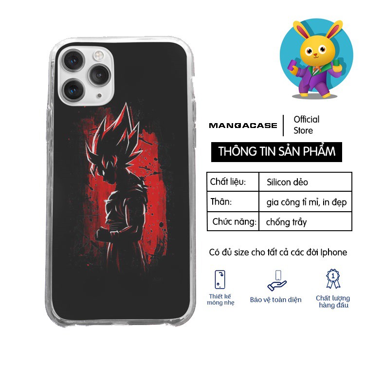 Ốp di động MANGA Songoku gồng tức giận cho iphone 5 - iphone 12 GOKPOD00368
