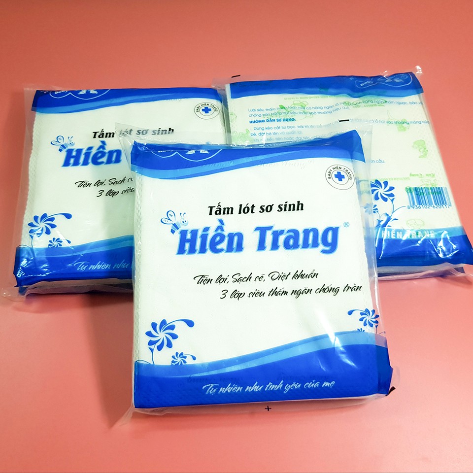 Bịch Miếng Lót Phân Xu Loại Hiền Trang Màu Trắng Cao Cấp ( Khoảng 23-27 Tờ)