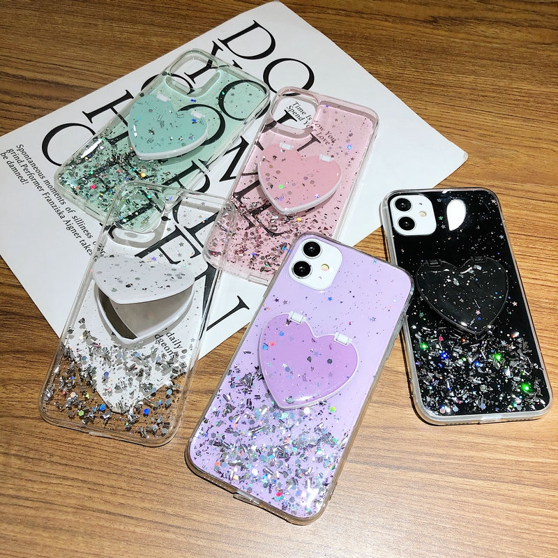 PT|【COD&Ready Stock】Soft Glitter Colorful Make Up Mirror Purple Phone Case For Reno 3 4 5 OPPO A15 A15S A54 A94 A93 A53 A33 A5 A9 A31 A91 2020 A12E A52 A92 A1K A3s A5s A7 A12 Neo 9 A37 A37F A39 A57 A71 A83 F1s F3 Plus F5 Youth F7 F9 F11 Pro