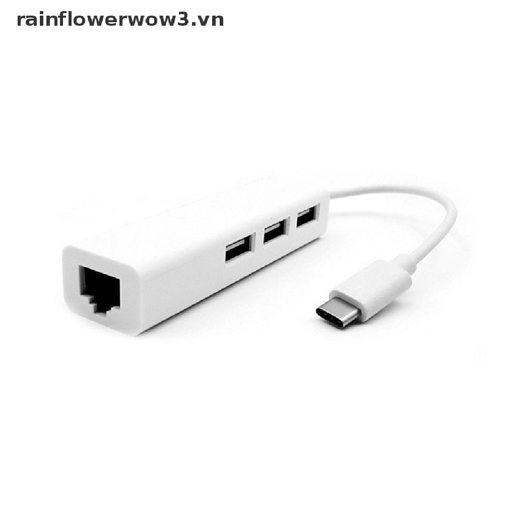 Cáp ChuyểN ĐổI USB-C 3.1 Sang USB 3.0 Ethernet Lan RJ45 Cho Apple / laptop