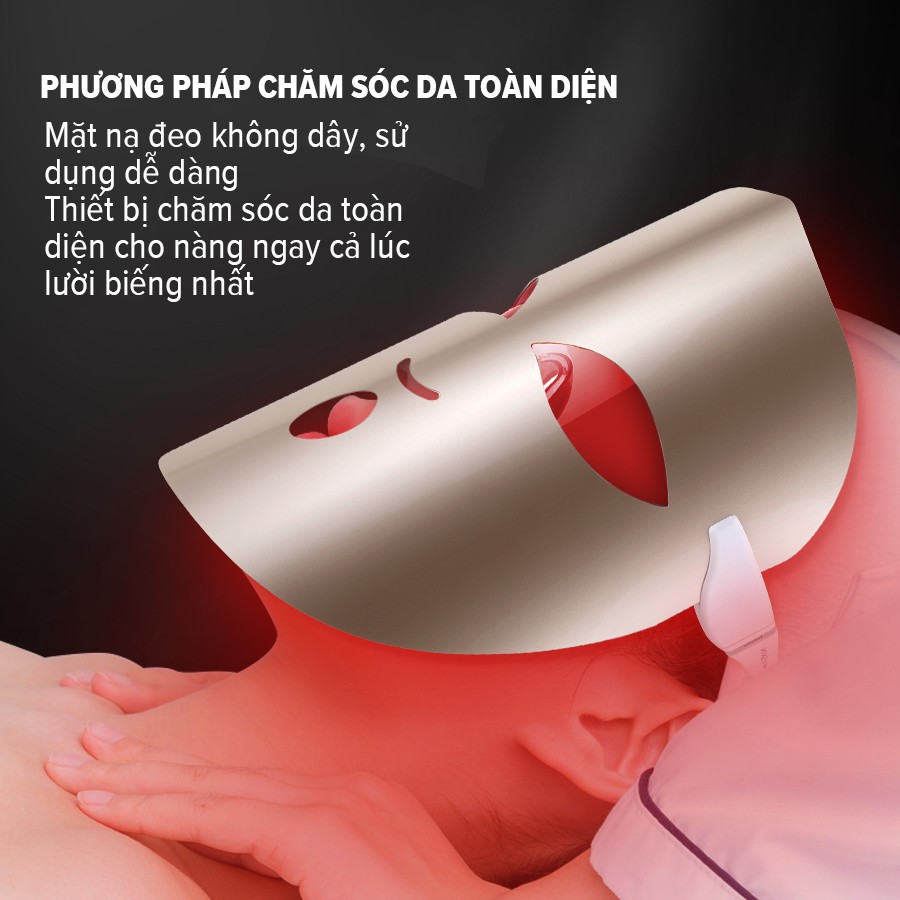 Mặt Nạ Ánh Sáng Sinh Học Black Tech KSKIN KD036S, 36 Điểm Đèn Led, 3 chế độ ánh sáng sinh học phù hợp mọi loại da