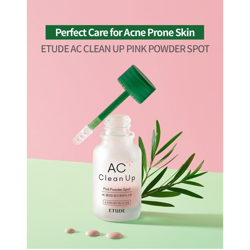 Nước chấm làm dịu da ETUDE  AC Clean Up Pink Powder 15ml