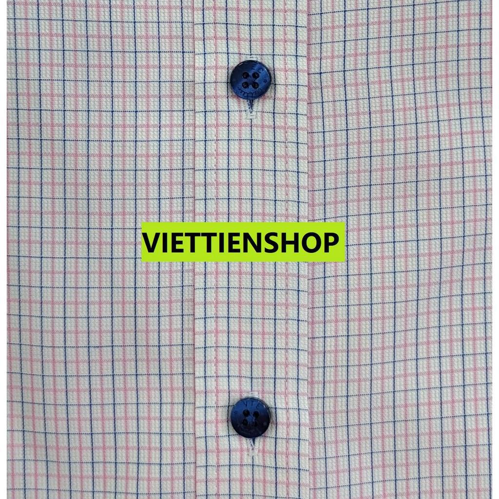 ÁO SƠ MI VIỆT TIẾN DÀI TAY VẢI TRE CA RÔ