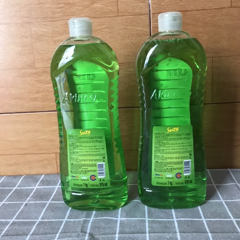 Nước rửa bát Suzy 1000ml tinh chất bạc hà