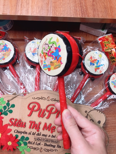 Đồ Chơi Trống Lắc Cầm Tay Cho Bé