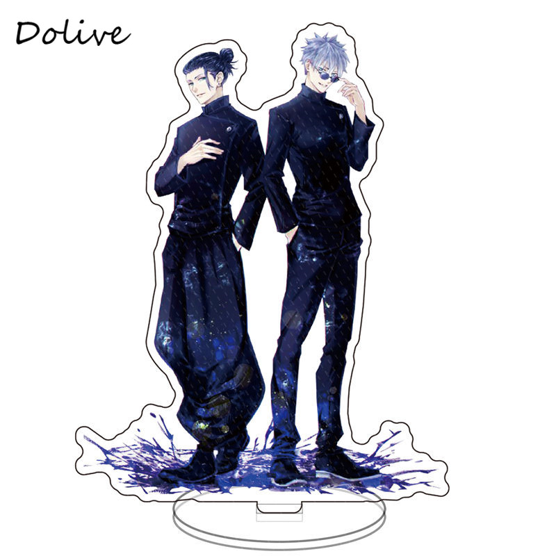 Jujutsu Kaisen Pendant Keychain Figure Anime Kaisen Acrylic Tabletop Stand Gojo Satoru Itadori Yuuji 15cm