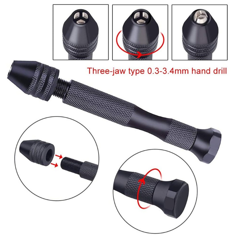 Máy Khoan Cầm Tay Kèm 10 Mũi Khoan Mini HSS Micro