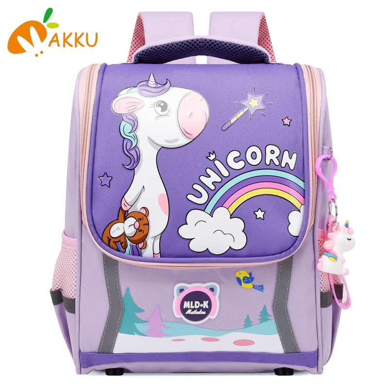 Ba Lô Đi Học In Hoạt Hình Khủng Long / Kỳ Lân Dễ Thương Cho Bé