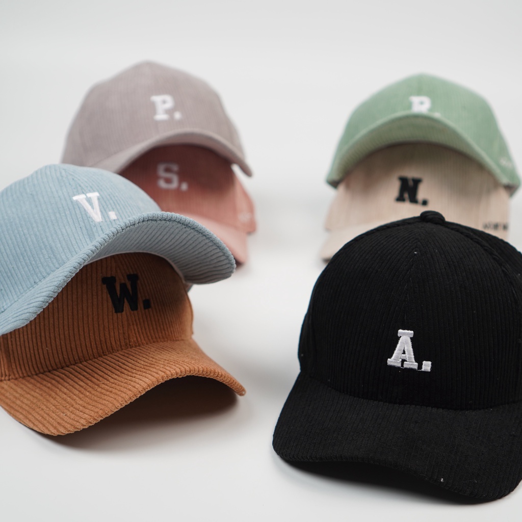 Mũ lưỡi trai - Nón kết thêu chữ cái chất nỉ nhung cao cấp form unisex nam nữ học sinh giá rẽ đi chơi - du lịch