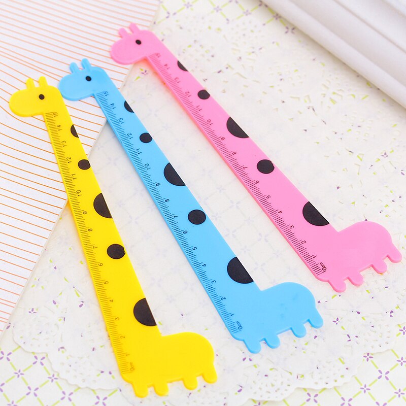 Thước kẻ 15cm hình hươu cao cổ kiểu dáng dễ thương
