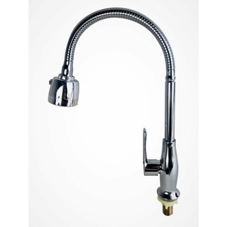 [Tặng dây cấp nước 40k] Vòi rửa bát lạnh vuông inox 304