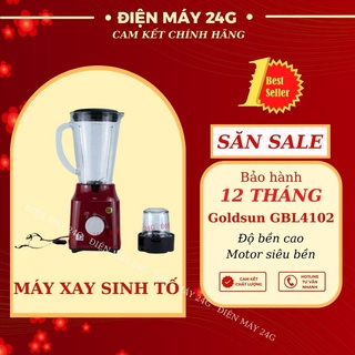 Mua Máy xay sinh tố Goldsun GBL4102 2 cối 1.5 lít và 300ml xay nhuyễn mịn thịt trái cây rau củ quả thức ăn dặm cho bé