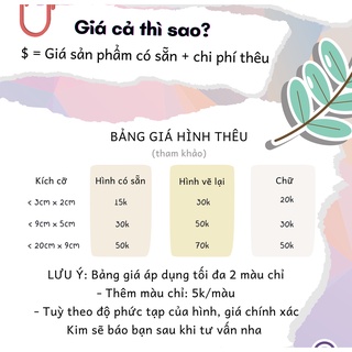 [KIM] Link đặt hình thêu (cho khách đã đặt ở IG)