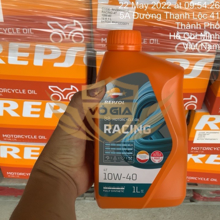 Nhớt Repsol Racing 10w40 - Nhớt 100% tổng hợp cho xe số cao cấp