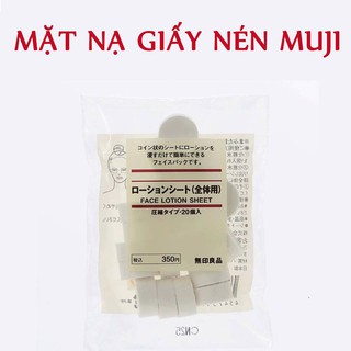 Mặt nạ nén Muji gói 20 viên