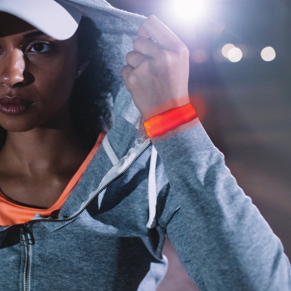 Arm Band Reflective Rechargeable Running LED Armband Adjustable Night Safety Luminous Band