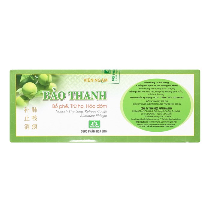 VIÊN NGẬM BẢO THANH - VỈ 5 VIÊN