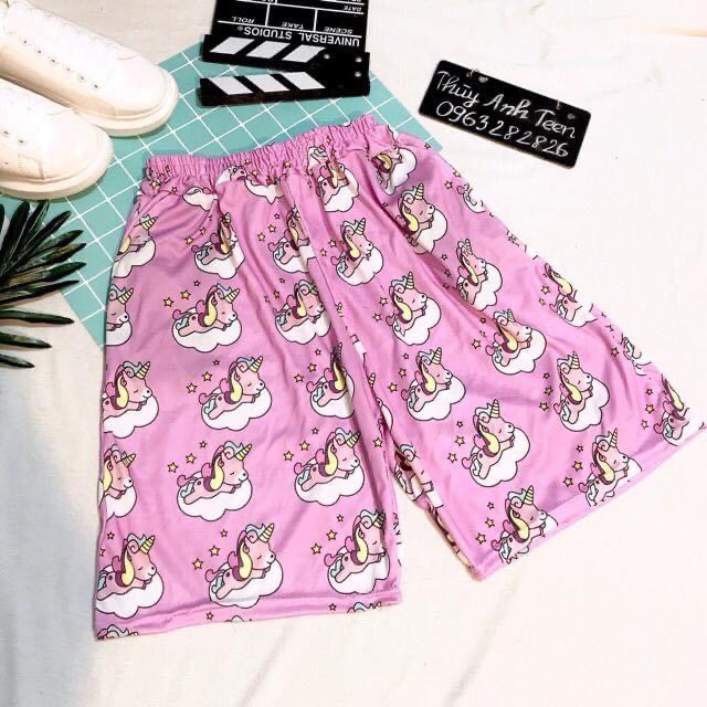 Quần Short Moji Unisex 🦋 Quần Đùi Icon Nam Nữ Nhiều Màu 🦋