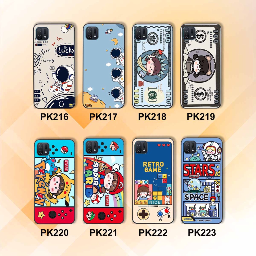 Ốp lưng Oppo A16K hình phi hành gia, roro jump, điện tử dễ thương - Giá rẻ tốt nhất