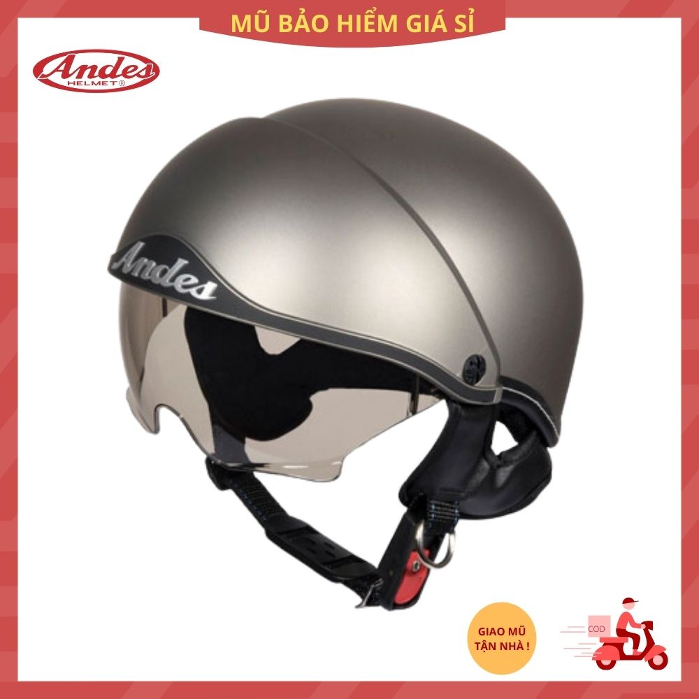 Nón ANDES nửa đầu có kính âm 139S