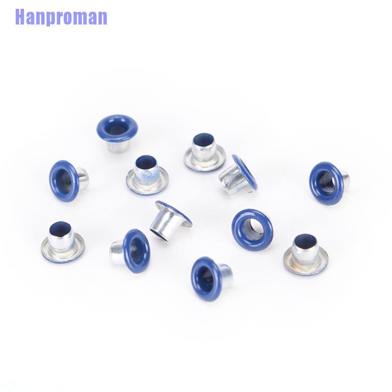 Hm> 100pcs 3mm Scrapbook Eyelet Random Mixed Color Metal eyelets For DIY clothes New