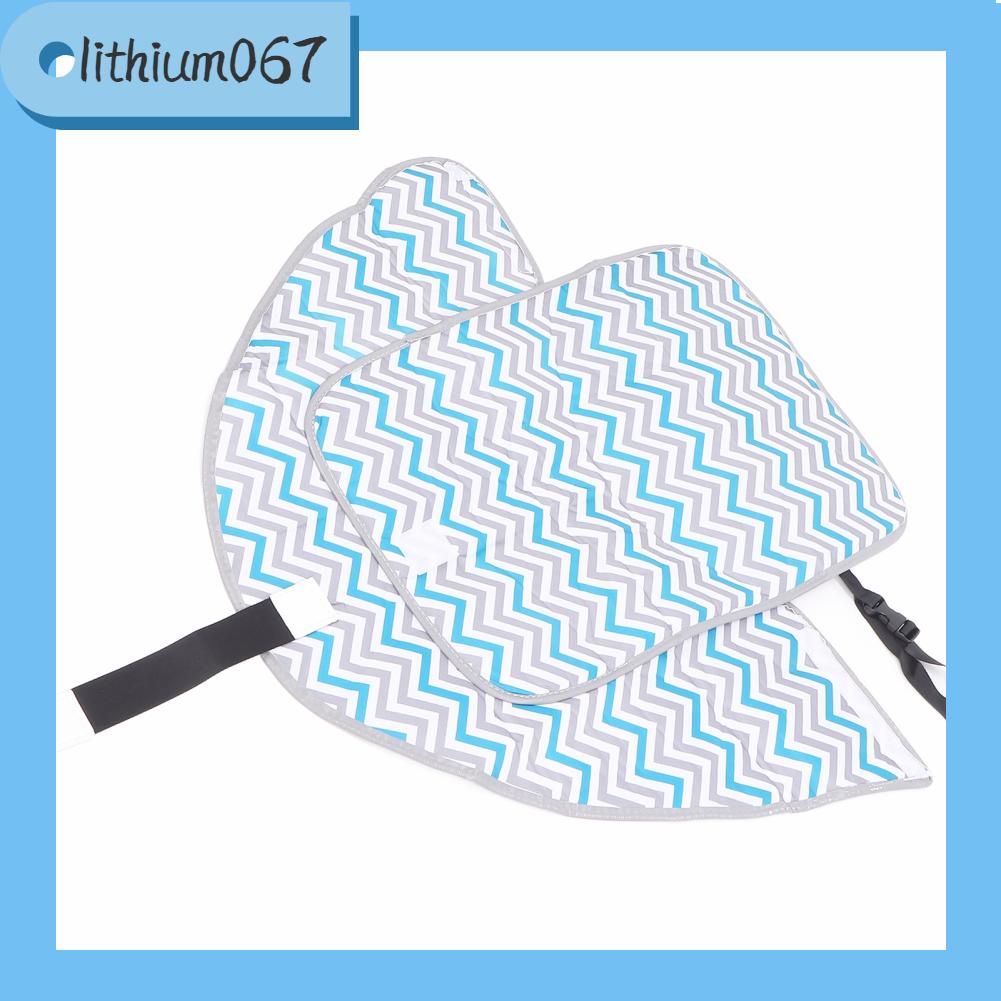 Lithium067 Tấm lót thay tã cho bé Đa năng Di động che chống thấm nước trẻ sơ sinh