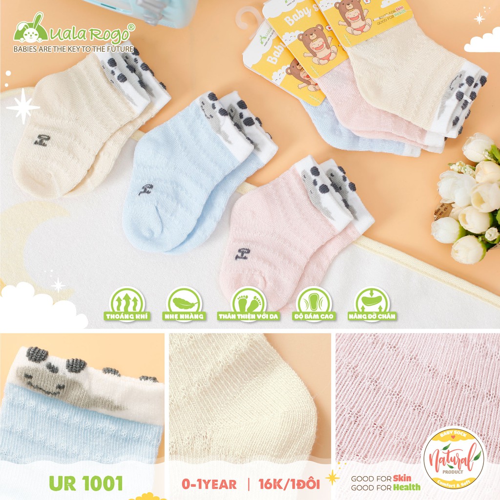 Tất lưới Nature UALA ROGO từ 0-12 tháng